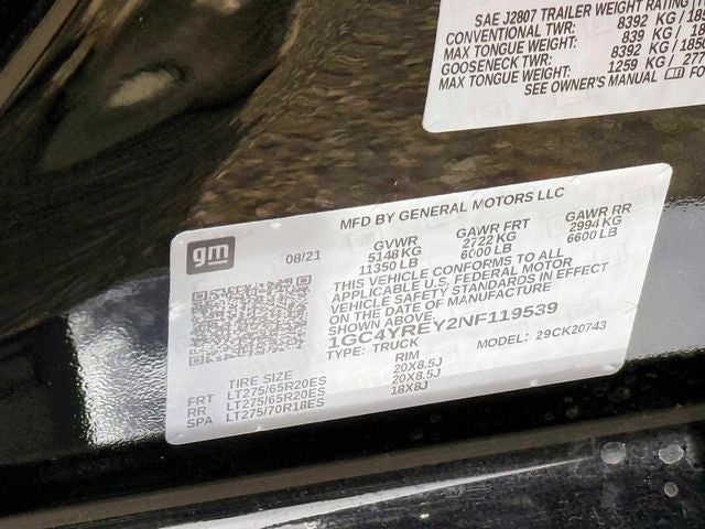 2022 Chevrolet Silverado 2500HD 4WD Crew Cab Standard Bed High Country