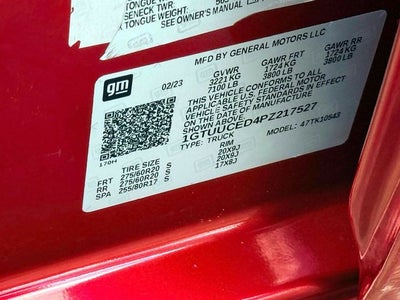 2023 GMC Sierra 1500 4WD Crew Cab Short Box Elevation with 3SB