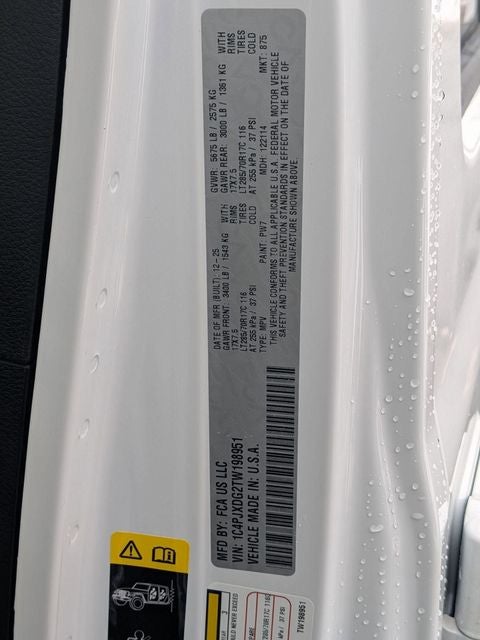 2026 Jeep Wrangler WRANGLER 4-DOOR WILLYS