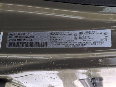 2026 Jeep Wrangler WRANGLER 4-DOOR SPORT S