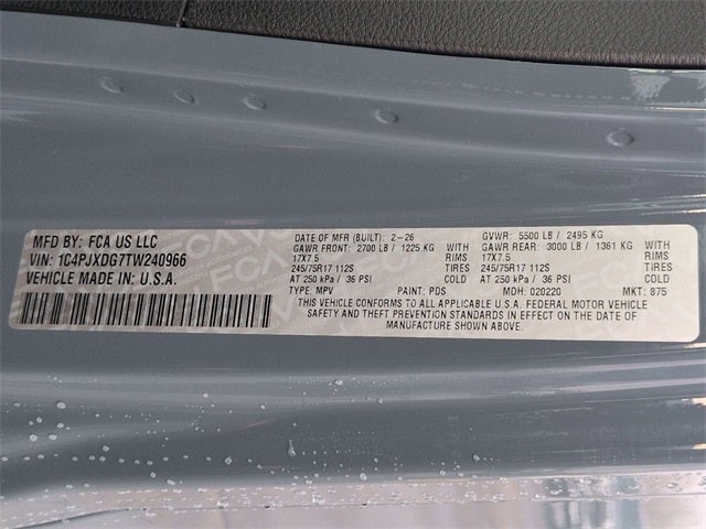 2026 Jeep Wrangler WRANGLER 4-DOOR SPORT S