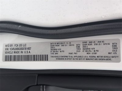 2025 Jeep Grand Cherokee L GRAND CHEROKEE L LIMITED 4X4