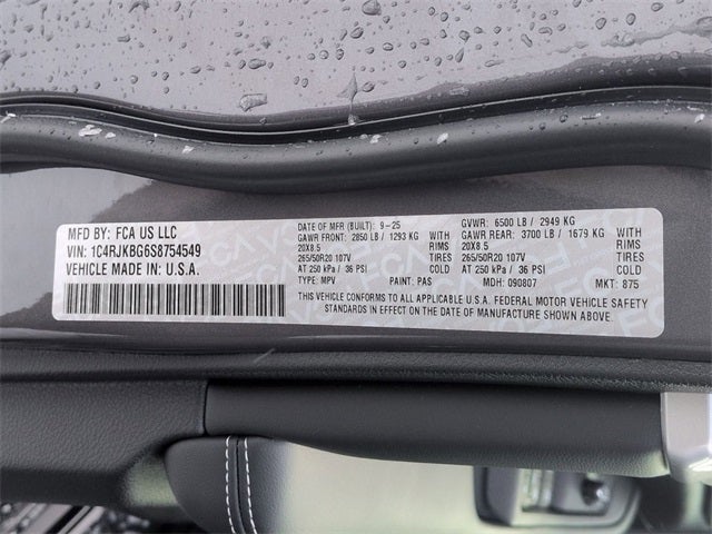 2025 Jeep Grand Cherokee L GRAND CHEROKEE L LIMITED 4X4