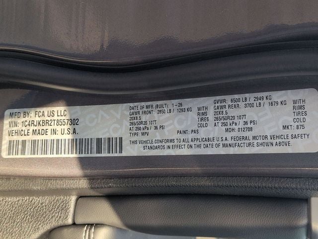 2026 Jeep Grand Cherokee L GRAND CHEROKEE L LIMITED 4X4