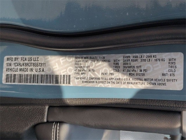 2026 Jeep Grand Cherokee L GRAND CHEROKEE L LIMITED 4X4