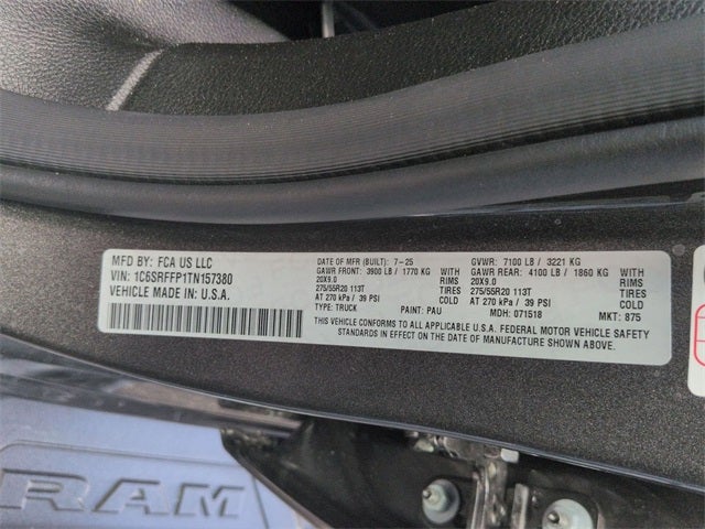 2026 RAM Ram 1500 RAM 1500 BIG HORN CREW CAB 4X4 5'7' BOX