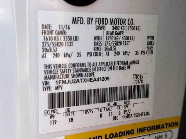 2017 Ford Expedition Limited