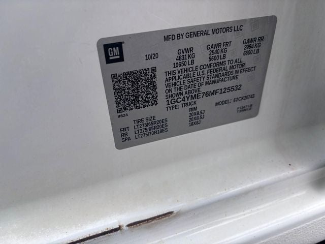 2021 Chevrolet Silverado 2500HD 4WD Crew Cab Standard Bed Custom