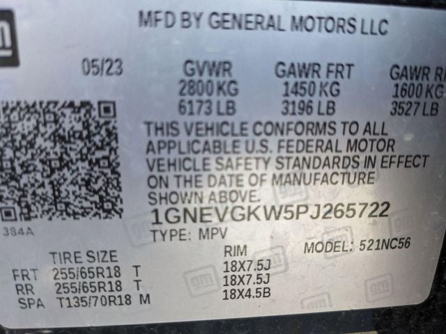 2023 Chevrolet Traverse AWD LT Cloth