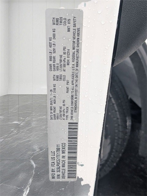 2026 RAM Ram ProMaster RAM PROMASTER 2500 TRADESMAN CARGO VAN HIGH ROOF 136' WB