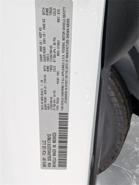 2026 RAM Ram ProMaster RAM PROMASTER 2500 TRADESMAN CARGO VAN HIGH ROOF 136' WB