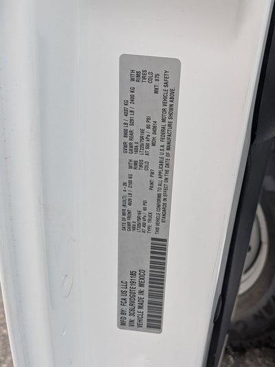 2026 RAM Ram ProMaster RAM PROMASTER 2500 TRADESMAN CARGO VAN HIGH ROOF 159' WB