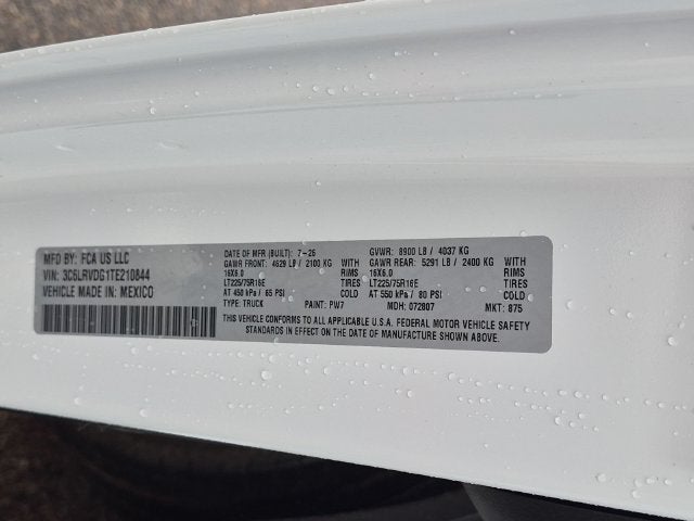2026 RAM Ram ProMaster RAM PROMASTER 2500 TRADESMAN CARGO VAN HIGH ROOF 159' WB