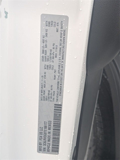 2026 RAM Ram ProMaster RAM PROMASTER 2500 TRADESMAN CARGO VAN HIGH ROOF 159' WB