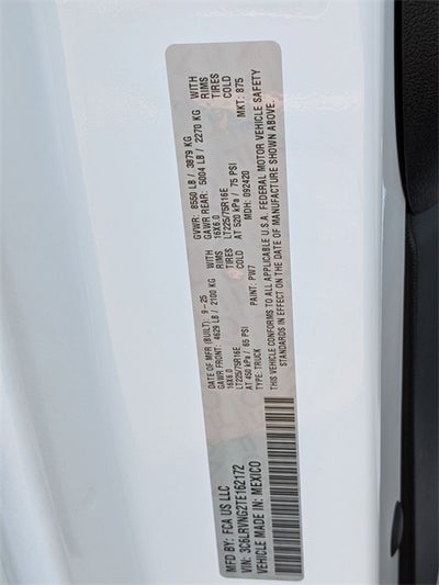 2026 RAM Ram ProMaster RAM PROMASTER 1500 TRADESMAN CARGO VAN LOW ROOF 118' WB