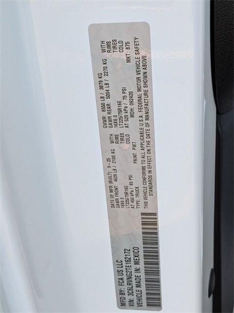 2026 RAM Ram ProMaster RAM PROMASTER 1500 TRADESMAN CARGO VAN LOW ROOF 118' WB