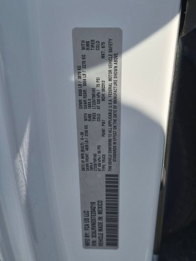 2026 RAM Ram ProMaster RAM PROMASTER 1500 TRADESMAN CARGO VAN LOW ROOF 118' WB