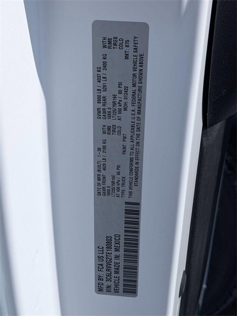 2026 RAM ProMaster 2500 Base