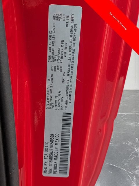 2026 RAM Ram 2500 RAM 2500 TRADESMAN REGULAR CAB 4X4 8' BOX