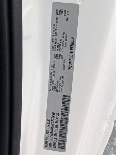 2026 RAM Ram 5500 Chassis Cab RAM 5500 TRADESMAN CHASSIS REGULAR CAB 4X4 84' CA