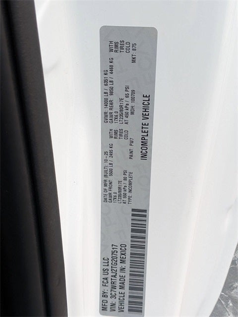 2026 RAM Ram 3500 Chassis Cab RAM 3500 TRADESMAN CHASSIS REGULAR CAB 4X4 60' CA