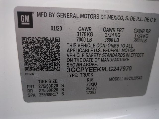 2020 Chevrolet Silverado 1500 4WD Crew Cab Short Bed RST