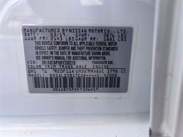 2019 Nissan Sentra SV