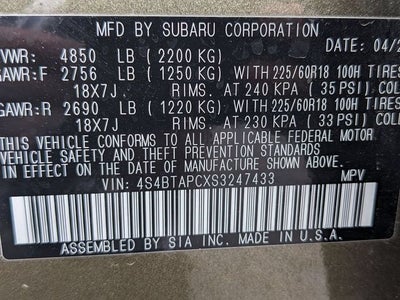2025 Subaru Outback Touring