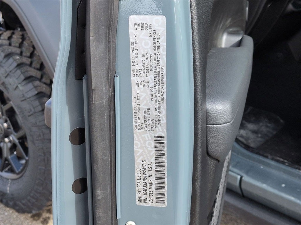 2026 Jeep Wrangler WRANGLER 2-DOOR WILLYS