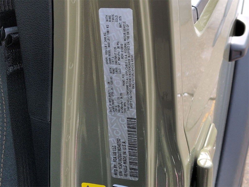 2026 Jeep Wrangler WRANGLER 4-DOOR SPORT S