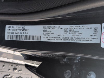 2026 RAM Ram 1500 RAM 1500 BIG HORN CREW CAB 4X4 5'7' BOX