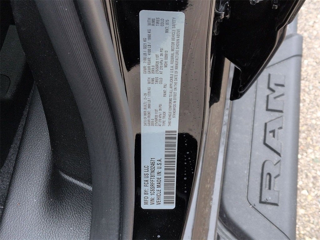 2026 RAM Ram 1500 RAM 1500 BIG HORN CREW CAB 4X4 5'7' BOX