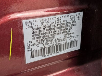 2021 Nissan Sentra SV Xtronic CVT