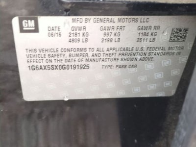 2016 Cadillac CTS 2.0L Turbo Luxury