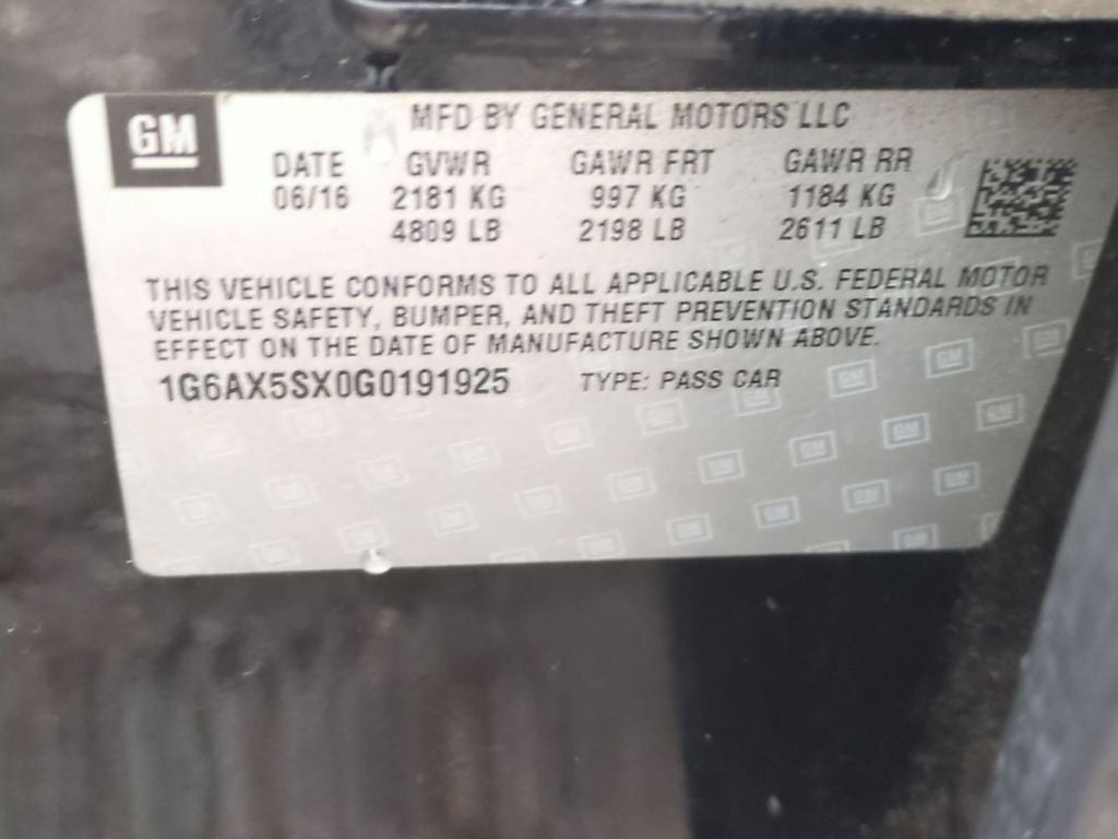 2016 Cadillac CTS 2.0L Turbo Luxury