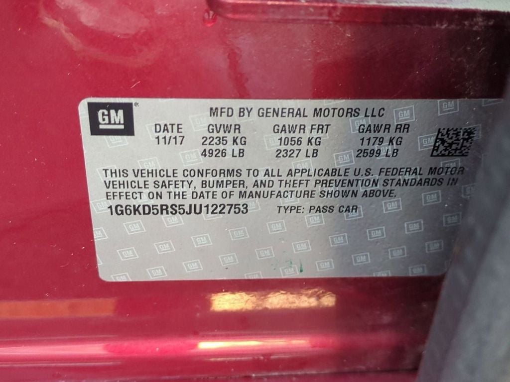 2018 Cadillac CT6 3.6L Luxury