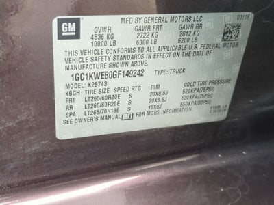 2016 Chevrolet Silverado 2500HD LTZ