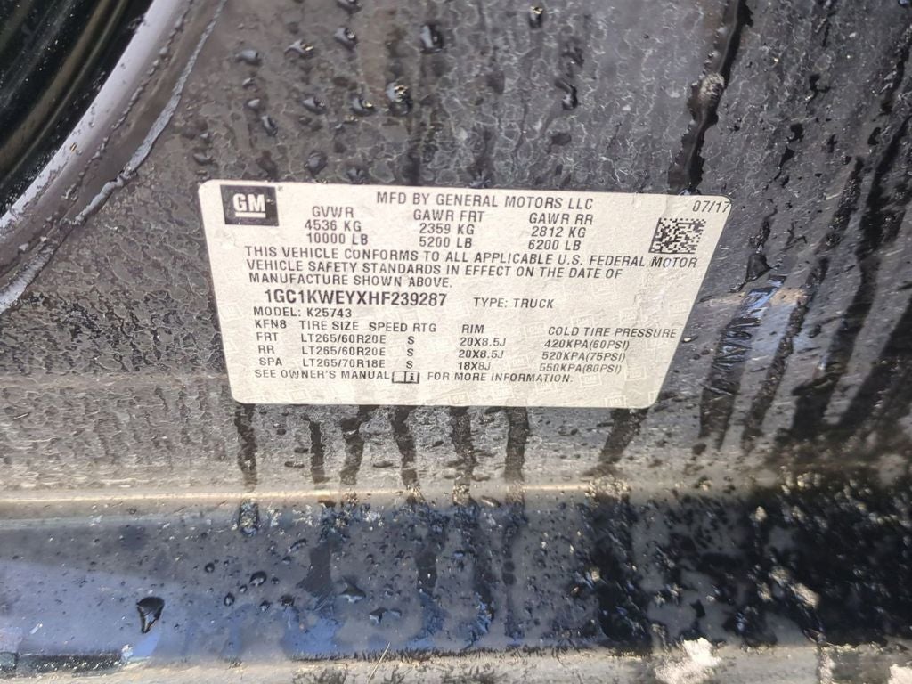 2017 Chevrolet Silverado 2500HD LTZ