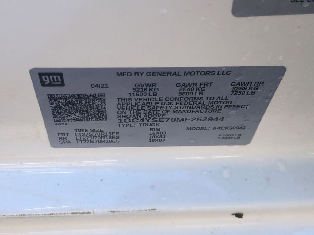 2021 Chevrolet Silverado 3500HD Work Truck