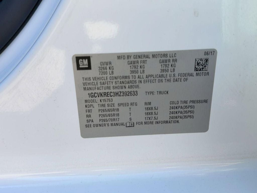 2017 Chevrolet Silverado 1500 LT LT2