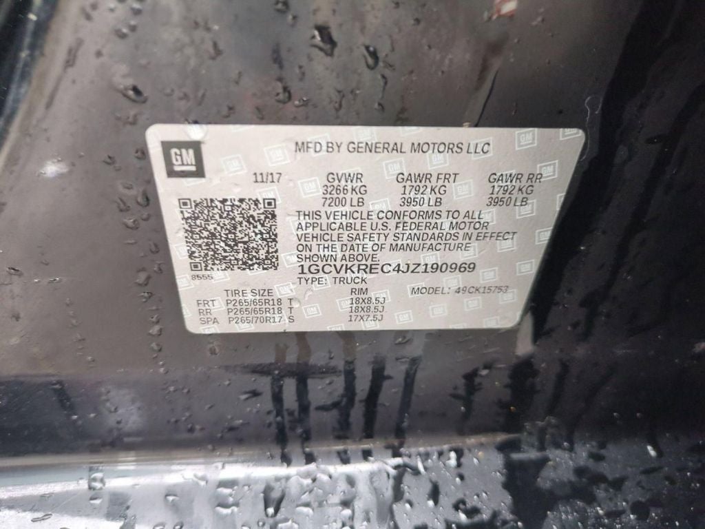 2018 Chevrolet Silverado 1500 LT LT2