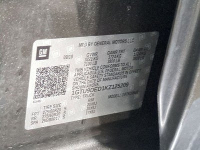 2019 GMC Sierra 1500 SLT