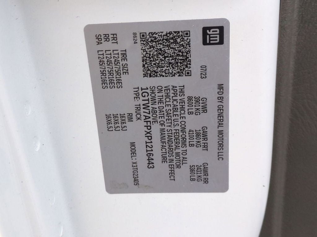 2023 GMC Savana 2500 Work Van