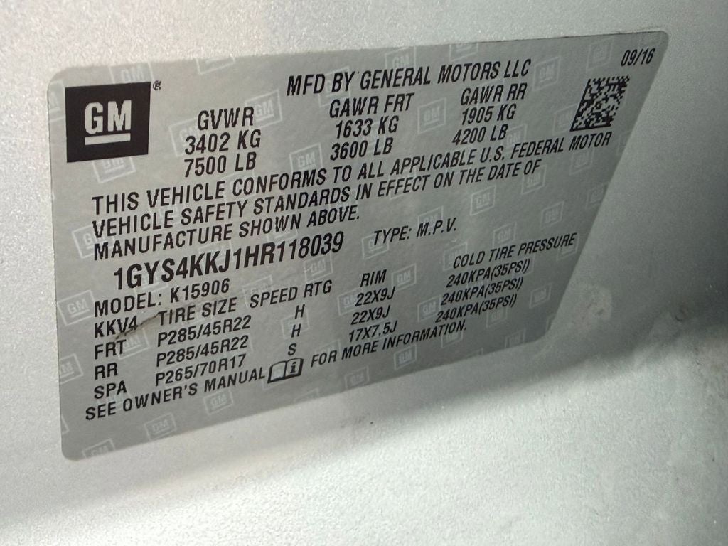 2017 Cadillac Escalade ESV Platinum Edition