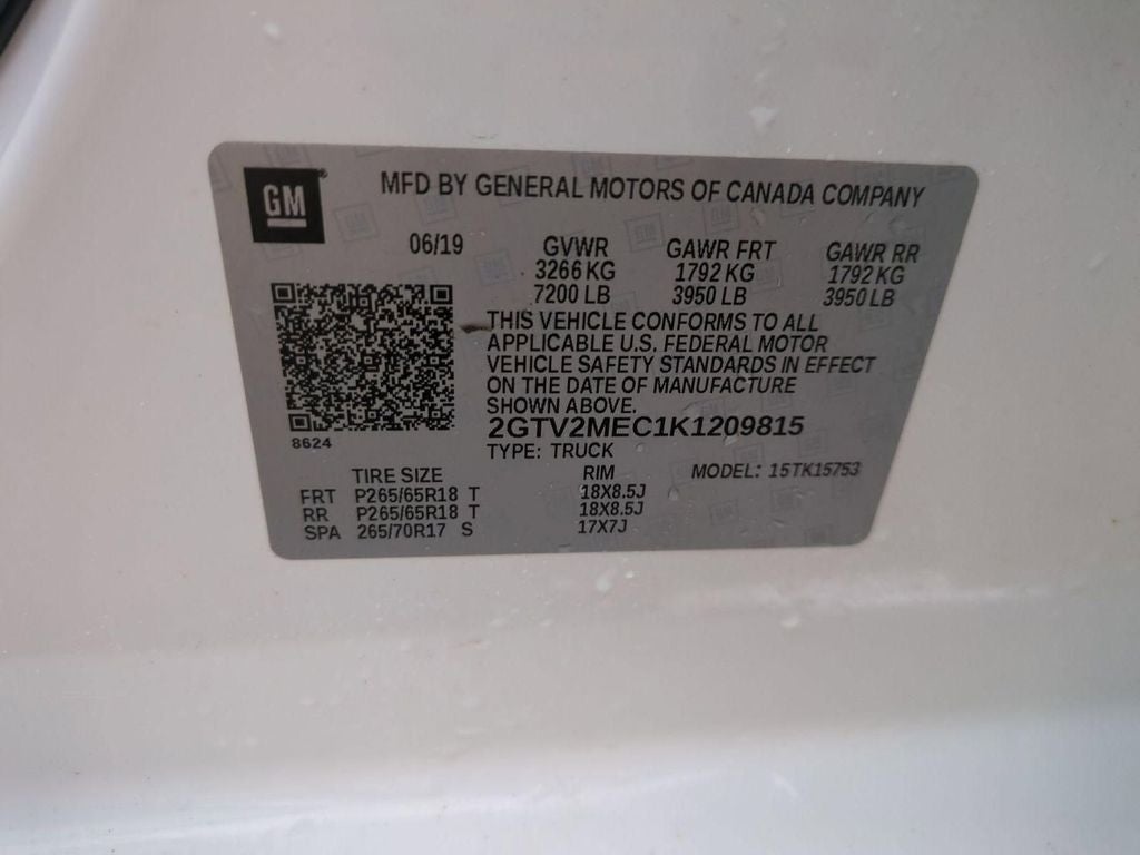 2019 GMC Sierra 1500 Limited SLE