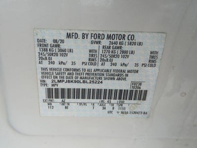 2020 Lincoln Nautilus Reserve