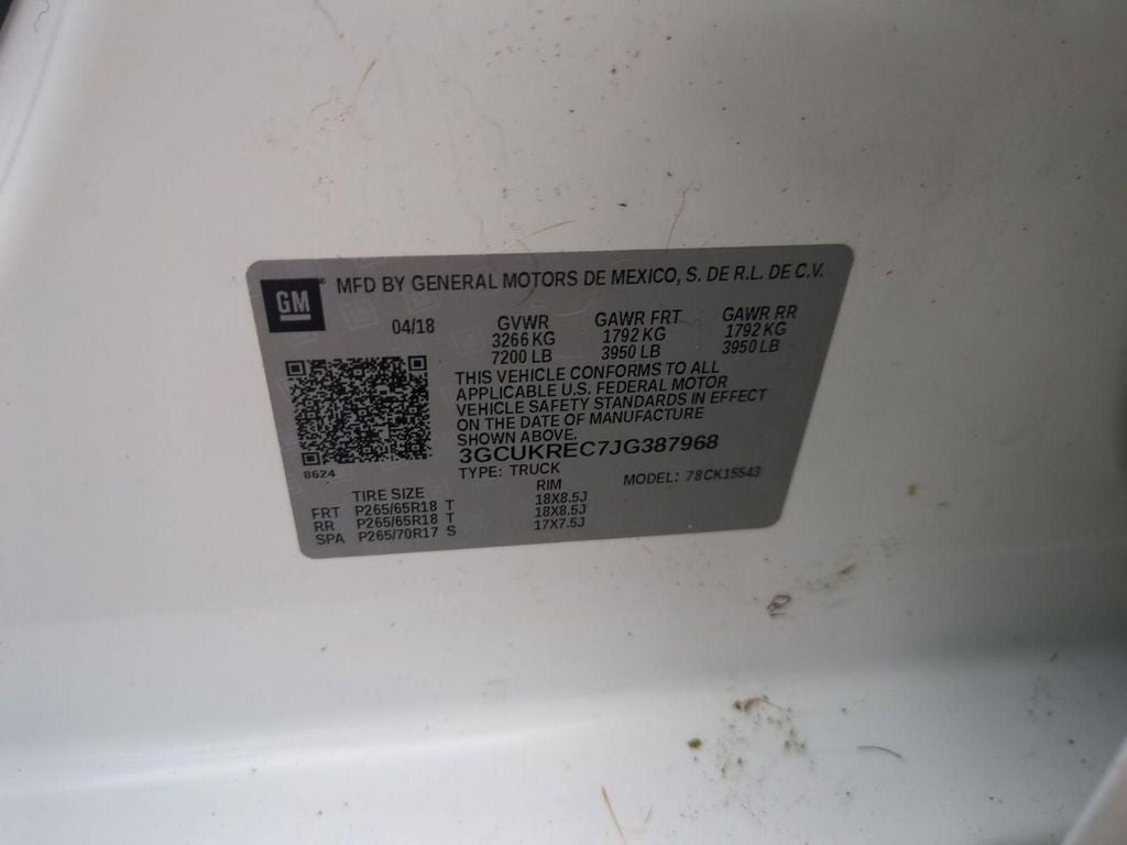 2018 Chevrolet Silverado 1500 LT LT2