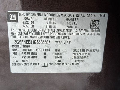 2016 Cadillac SRX Luxury