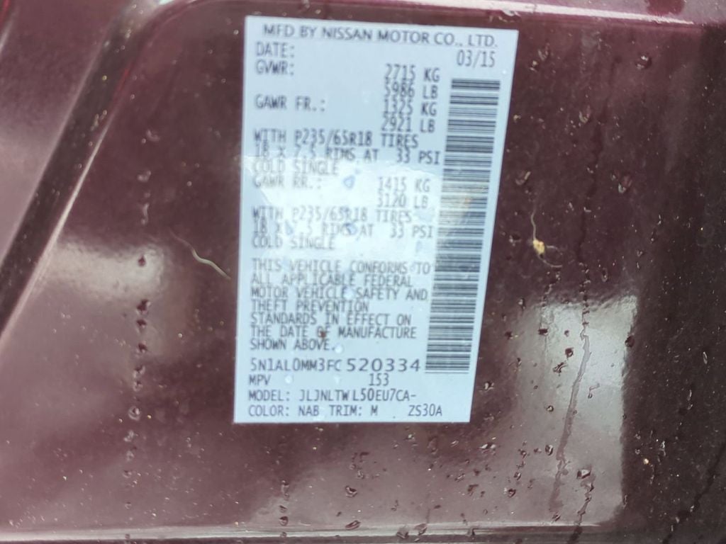 2015 INFINITI QX60 Base