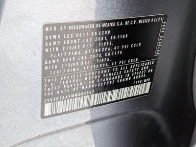 2021 Volkswagen Tiguan 2.0T SE